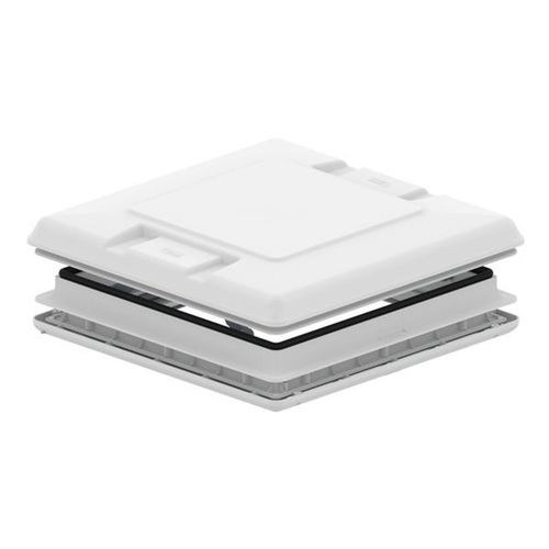 Fiamma Kombi 4-Way Roof Vent White with White Frame 500 x 500mm 